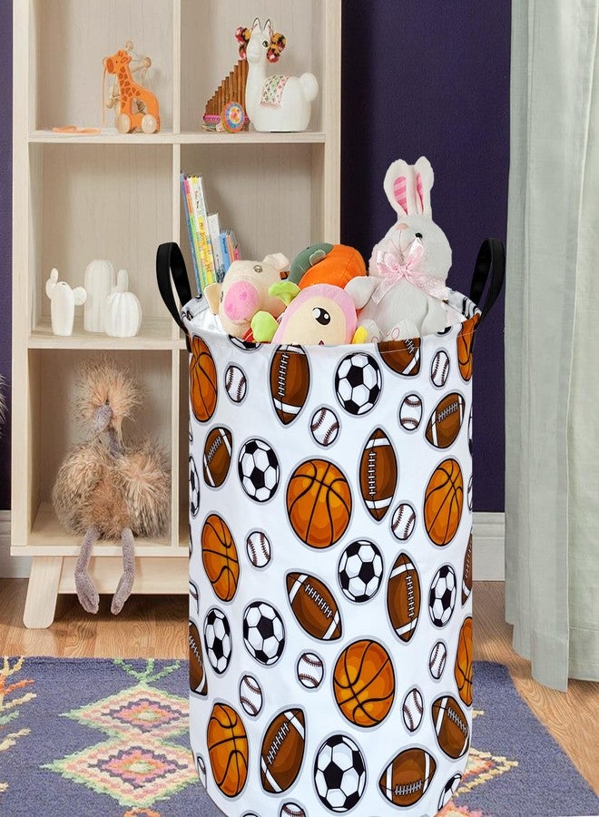 DUYIY Round Laundry Hamper Storage Basket Laundry Organizer Hamper Storage Bins Clothes Box Nursery Hamper Gift Basket with Handles - Image 4